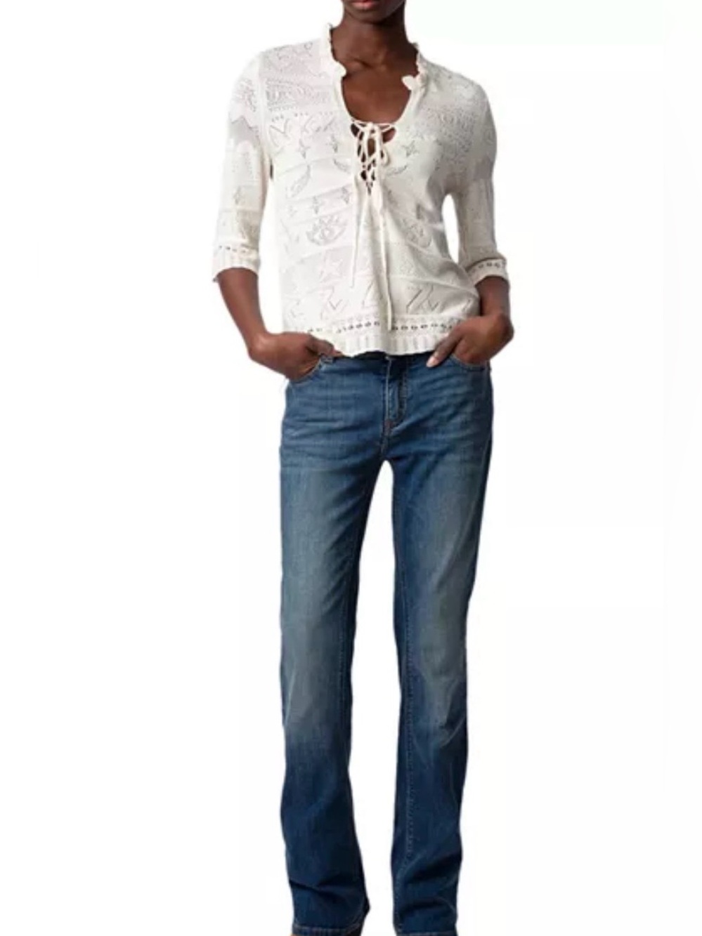 Zadig & Voltaire Taho Cotton Sweater  S - Picture 2 of 7